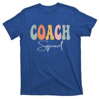 Coach Squad Retro Groovy Vintage Happy First Day Of School Gift T-Shirt