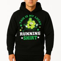 Cute Shamrock Running St Patricks Day Lucky Running Team Hoodie