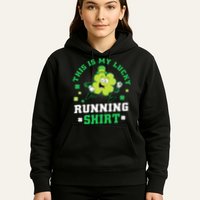 Cute Shamrock Running St Patricks Day Lucky Running Team Hoodie