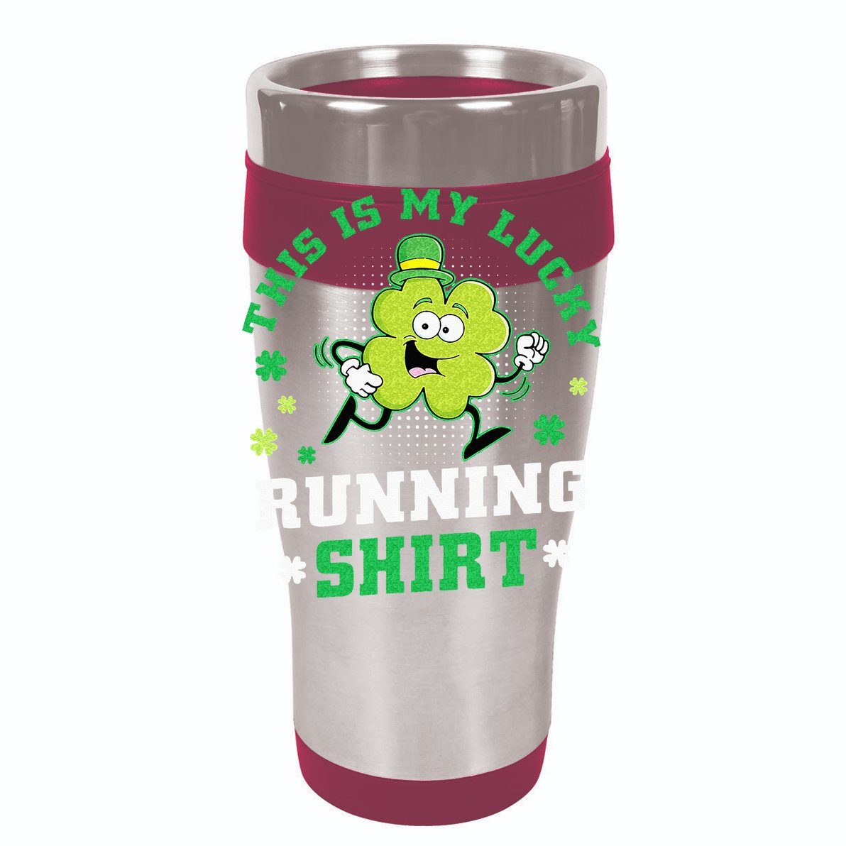 Cute Shamrock Running St Patricks Day Lucky Running Team T-Shirt