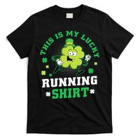 Cute Shamrock Running St Patricks Day Lucky Running Team T-Shirt