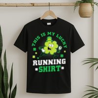 Cute Shamrock Running St Patricks Day Lucky Running Team T-Shirt