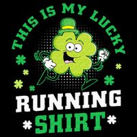 Cute Shamrock Running St Patricks Day Lucky Running Team T-Shirt
