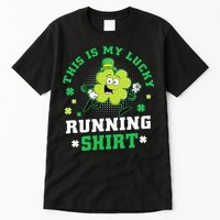 Cute Shamrock Running St Patricks Day Lucky Running Team Tall T-Shirt