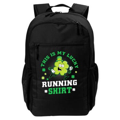 Cute Shamrock Running St Patricks Day Lucky Running Team Backpack