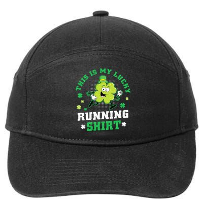 Cute Shamrock Running St Patricks Day Lucky Running Team 7-Panel Snapback Hat
