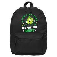 Cute Shamrock Running St Patricks Day Lucky Running Team 16 in Basic Backpack