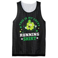 Cute Shamrock Running St Patricks Day Lucky Running Team Mesh Reversible Basketball Jersey Tank