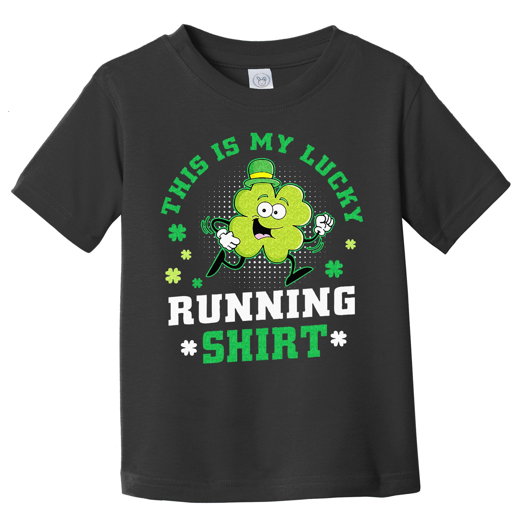 Cute Shamrock Running St Patricks Day Lucky Running Team Toddler T-Shirt