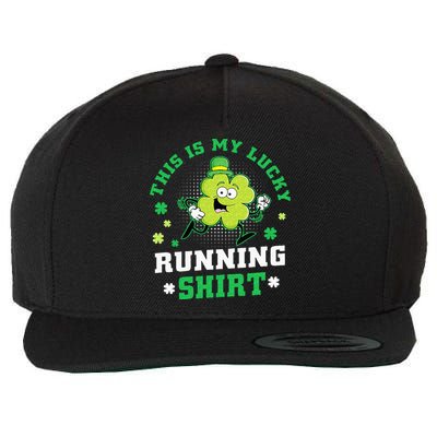 Cute Shamrock Running St Patricks Day Lucky Running Team Wool Snapback Cap