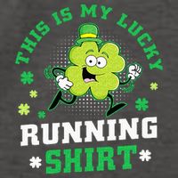 Cute Shamrock Running St Patricks Day Lucky Running Team Vector Backpack