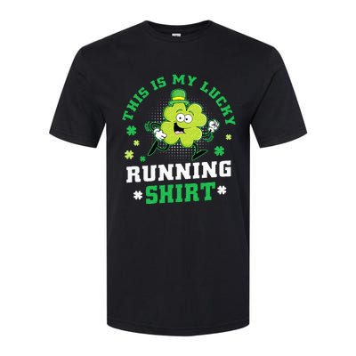 Cute Shamrock Running St Patricks Day Lucky Running Team Softstyle CVC T-Shirt