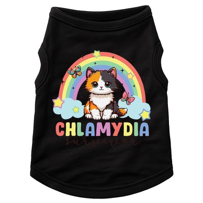Chlamydia Survivor Rainbow Funny Humor Cat Specific Meme Doggie Tank
