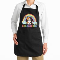 Chlamydia Survivor Rainbow Funny Humor Cat Specific Meme Apron