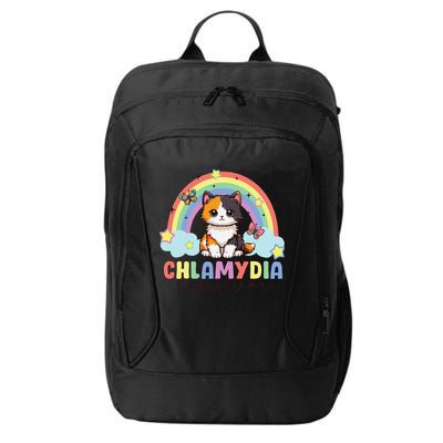 Chlamydia Survivor Rainbow Funny Humor Cat Specific Meme City Backpack