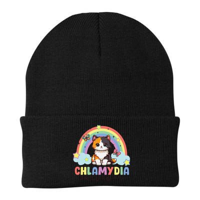 Chlamydia Survivor Rainbow Funny Humor Cat Specific Meme Beanie