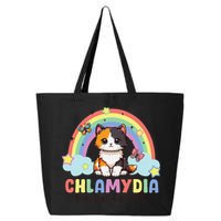Chlamydia Survivor Rainbow Funny Humor Cat Specific Meme 25L Jumbo Tote