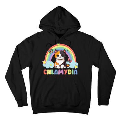 Chlamydia Survivor Rainbow Funny Humor Cat Specific Meme Tall Hoodie