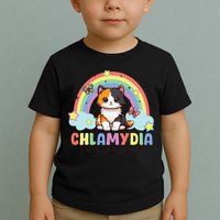 Chlamydia Survivor Rainbow Funny Humor Cat Specific Meme Toddler T-Shirt