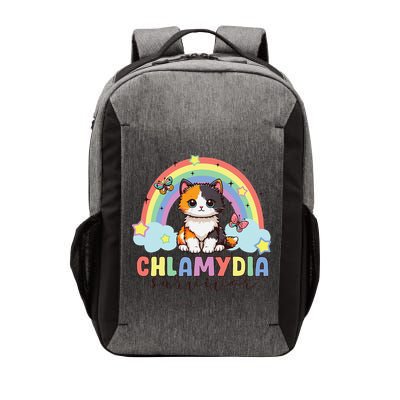 Chlamydia Survivor Rainbow Funny Humor Cat Specific Meme Vector Backpack