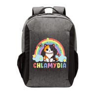 Chlamydia Survivor Rainbow Funny Humor Cat Specific Meme Vector Backpack