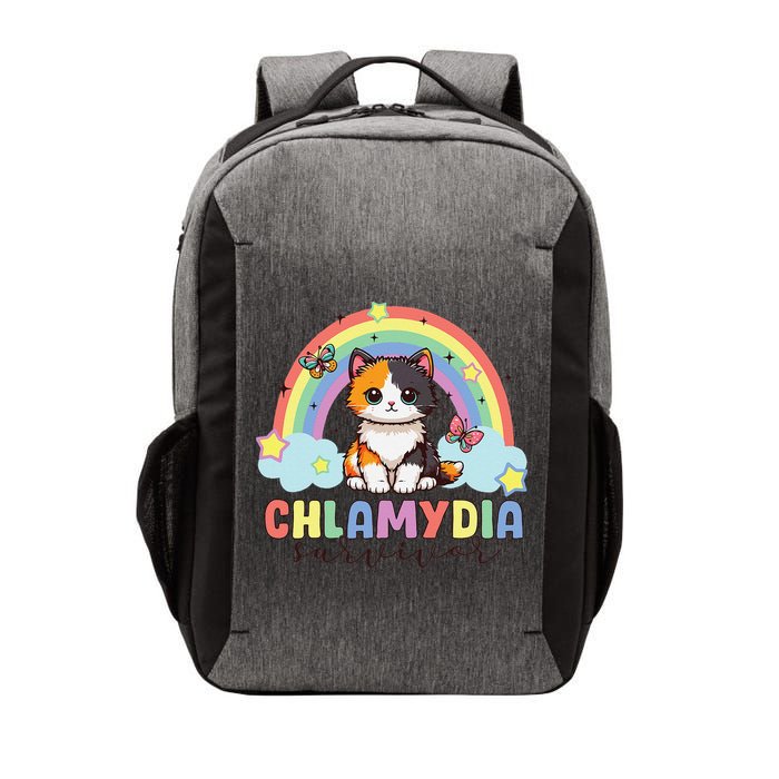 Chlamydia Survivor Rainbow Funny Humor Cat Specific Meme Vector Backpack