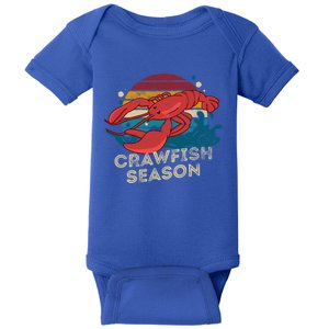 Crawfish Season Retro Crawfish Boil Love Crayfish Seafood Gift Baby Bodysuit