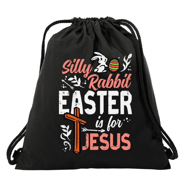 Christian Silly Rabbit Easter For Jesus Drawstring Bag