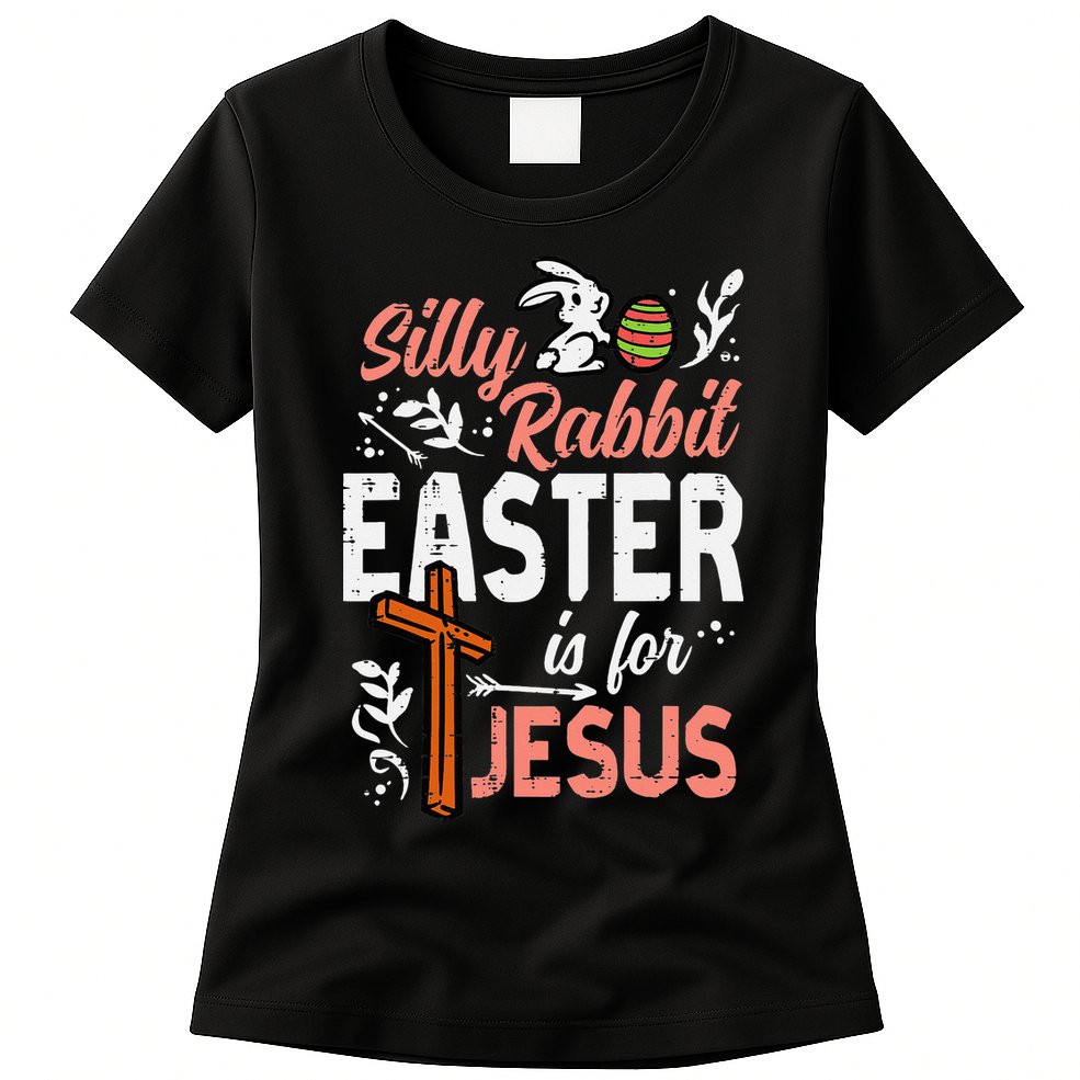 Christian Silly Rabbit Easter For Jesus Womens T-Shirt
