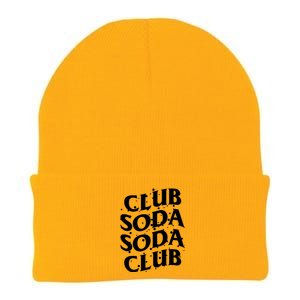 Club Soda Retro Knit Cap Winter Beanie