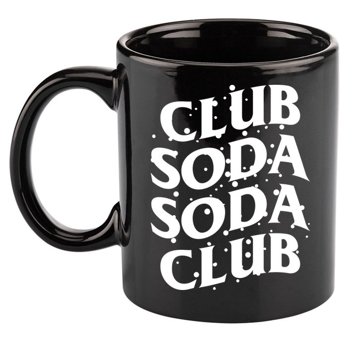 Club Soda Retro 11oz C Handle Ceramic Mug