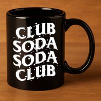 Club Soda Retro 11oz C Handle Ceramic Mug