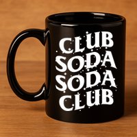 Club Soda Retro 11oz C Handle Ceramic Mug