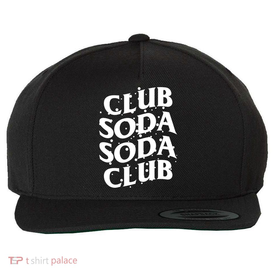 Club Soda Retro Wool Snapback Cap