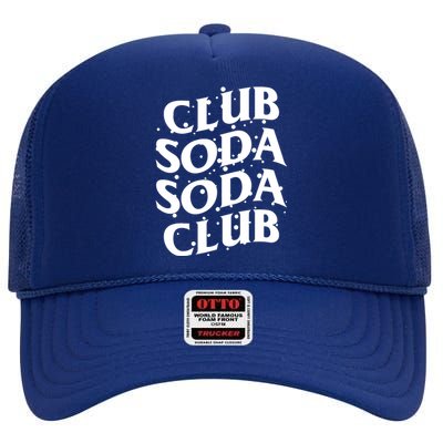 Club Soda Retro High Crown Mesh Back Trucker Hat