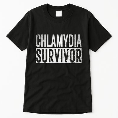 Chlamydia Survivor Retro Funny Adult Humor Inappropriate Tall T-Shirt
