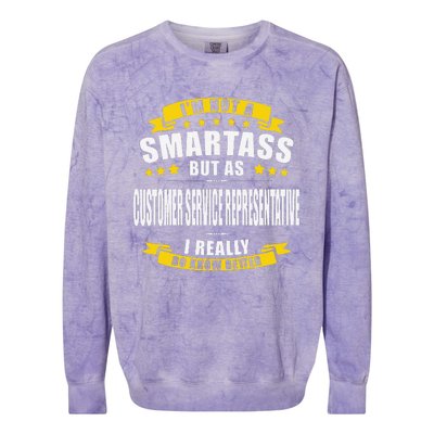 Customer Service Representative Funny Colorblast Crewneck Sweatshirt