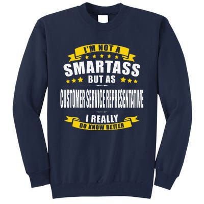 Customer Service Representative Funny Tall Sweatshirt