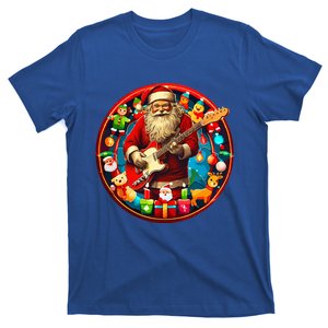 Cool Santa Rockin' Guitar   Festive Christmas T-Shirt