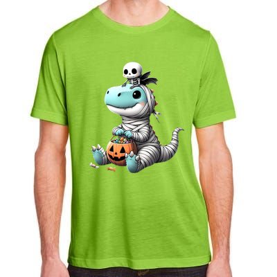 Cute Skeleton Riding Mummy Dinosaur Trex Costume Gift Adult ChromaSoft Performance T-Shirt