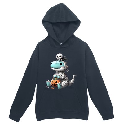 Cute Skeleton Riding Mummy Dinosaur Trex Costume Gift Urban Pullover Hoodie