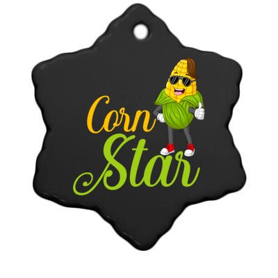 Corn Star Rancher Barnyard Harvest Farming Barn Cattle Gift Ceramic Star Ornament