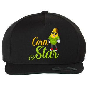 Corn Star Rancher Barnyard Harvest Farming Barn Cattle Gift Wool Snapback Cap