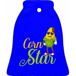 Corn Star Rancher Barnyard Harvest Farming Barn Cattle Gift Ceramic Bell Ornament