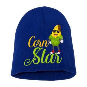 Corn Star Rancher Barnyard Harvest Farming Barn Cattle Gift Short Acrylic Beanie