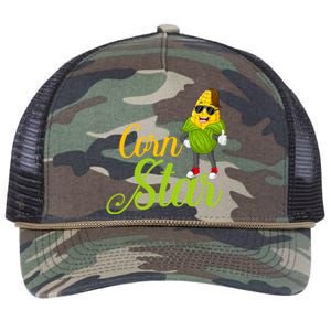 Corn Star Rancher Barnyard Harvest Farming Barn Cattle Gift Retro Rope Trucker Hat Cap