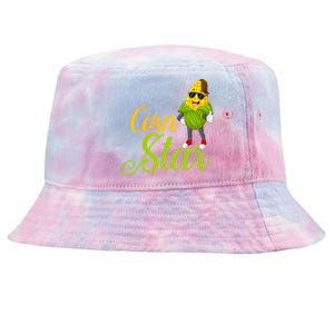 Corn Star Rancher Barnyard Harvest Farming Barn Cattle Gift Tie-Dyed Bucket Hat