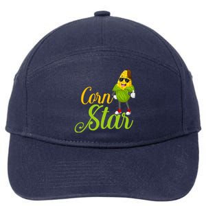 Corn Star Rancher Barnyard Harvest Farming Barn Cattle Gift 7-Panel Snapback Hat