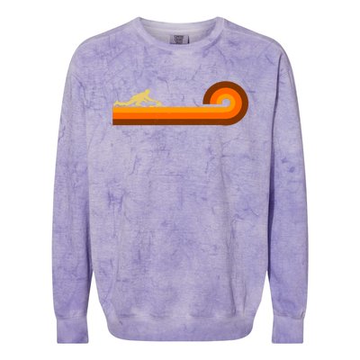 Curl Sport Retro Vintage Sunset Colorblast Crewneck Sweatshirt