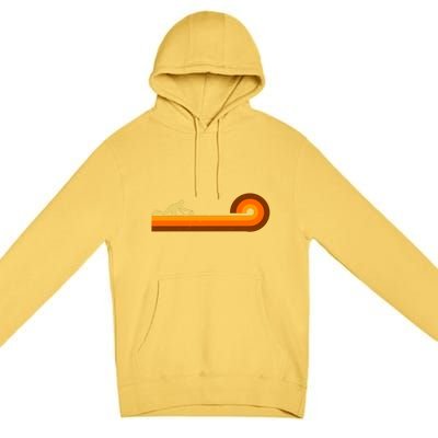 Curl Sport Retro Vintage Sunset Premium Pullover Hoodie